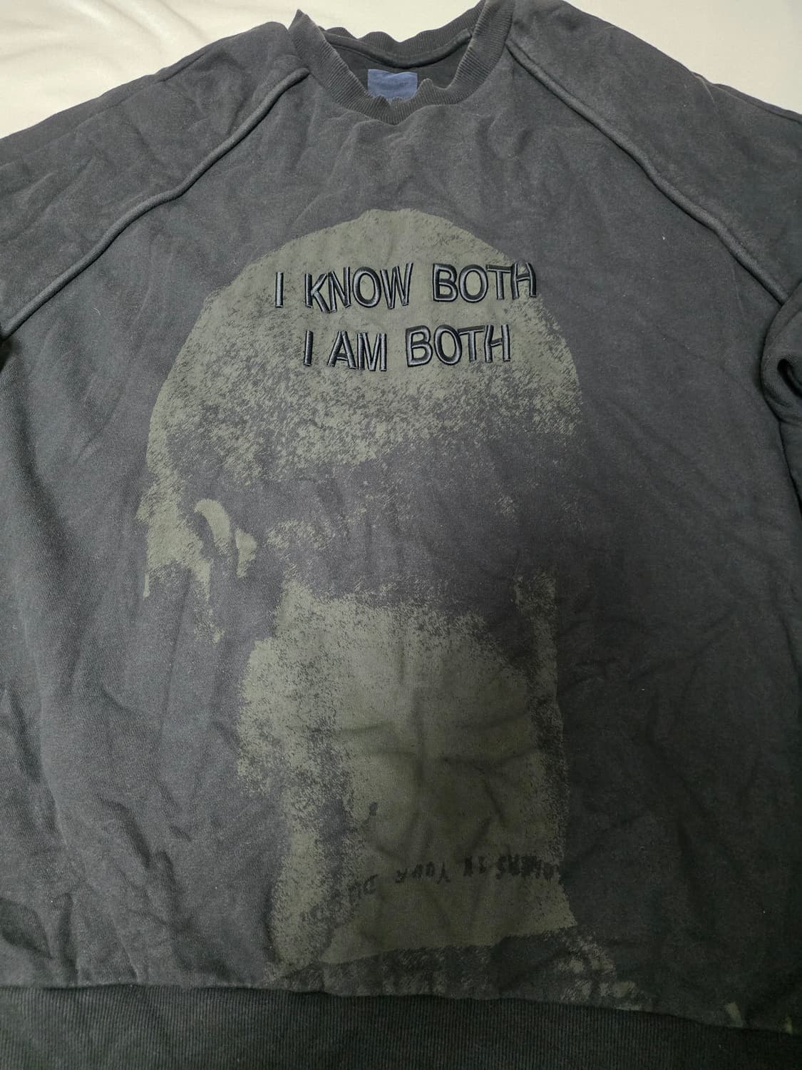 준지 블랙 보스 오버핏 맨투맨 M 가단 70cm 상품이미지2