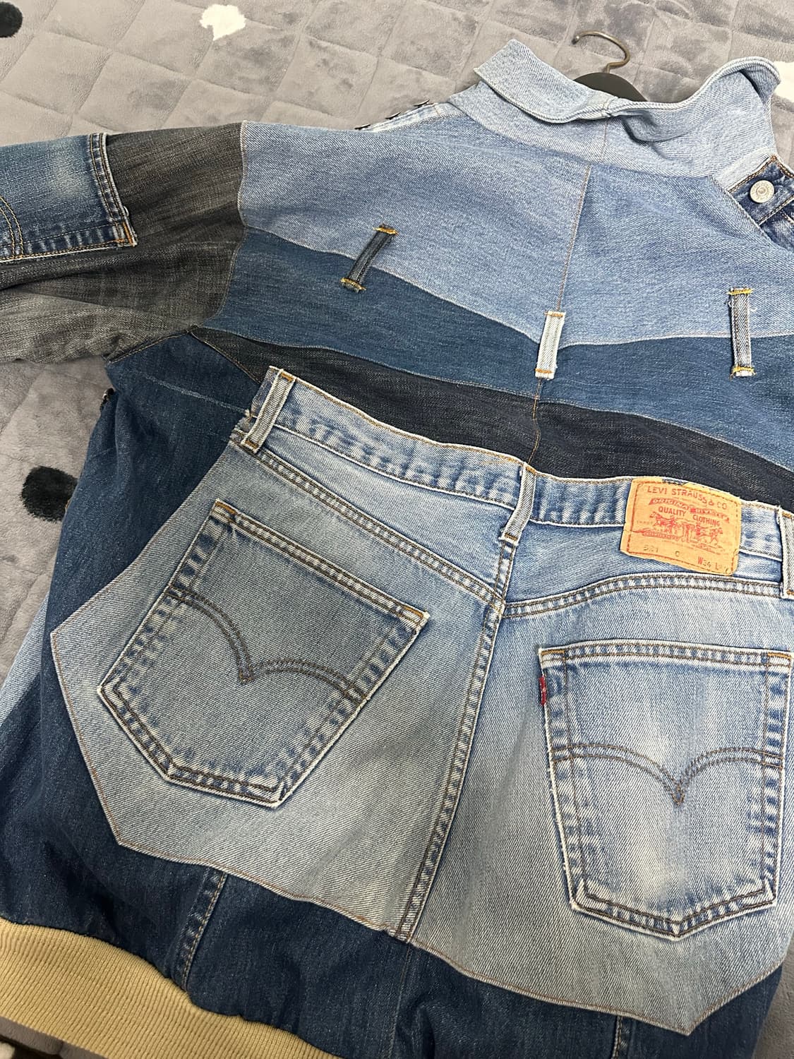 Levi's Reworked Patchwork Denim Jacket 상품이미지5