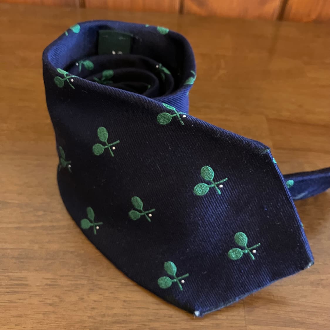 브룩스 브라더스 컨트리 클럽 테니스 자수 실크타이 상품이미지2