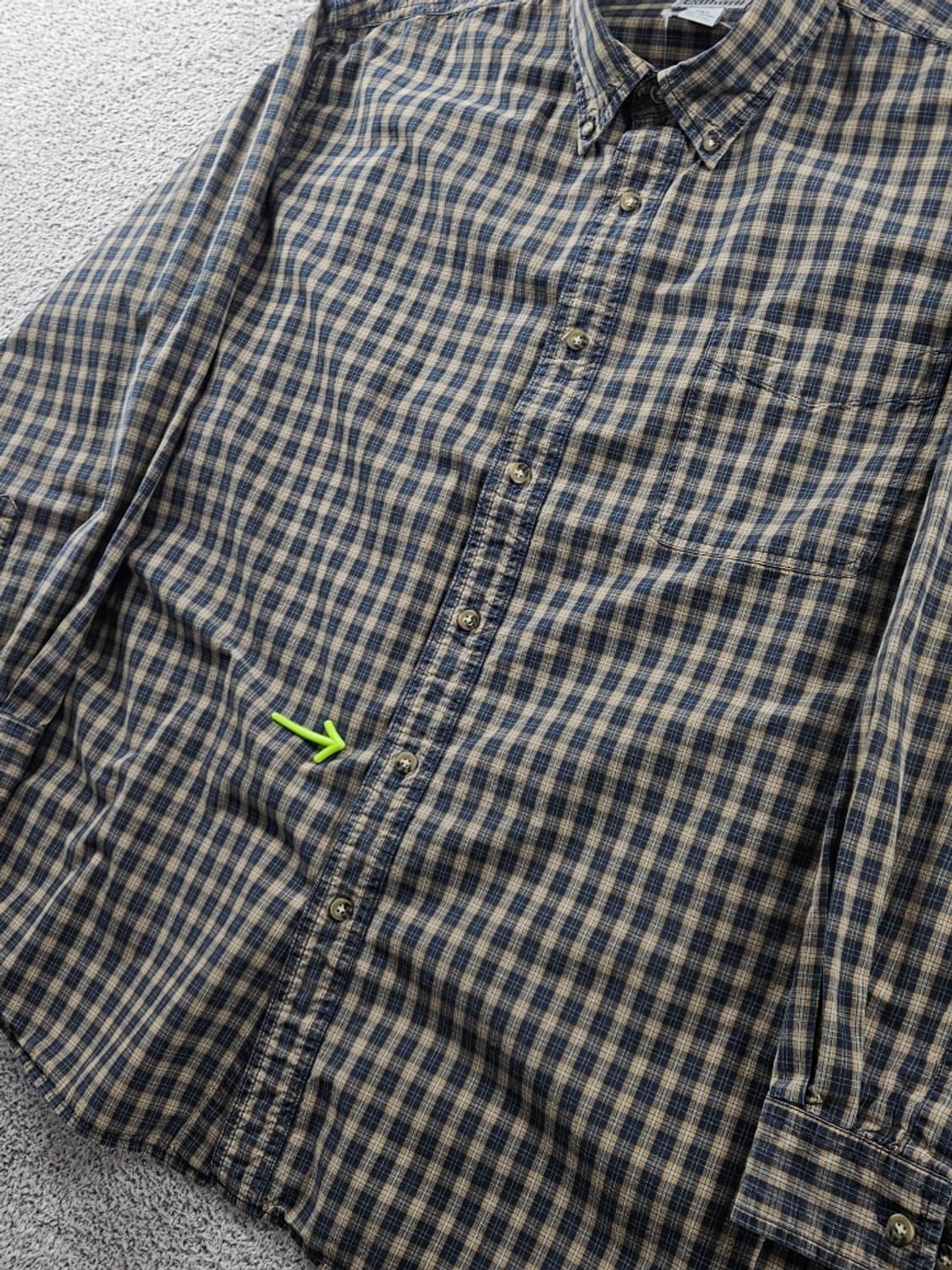 칼하트 체크 패턴 체스트 포켓 빅 셔츠 ( 2XL ) / 10882 상품이미지6