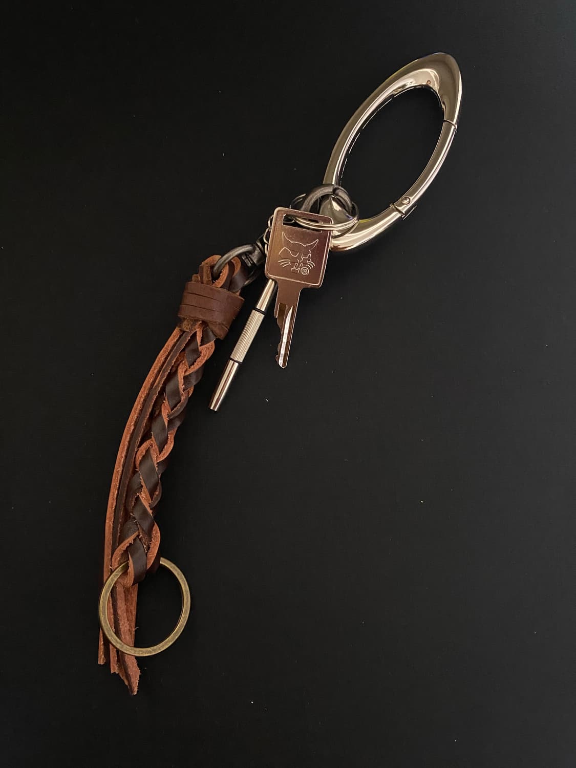 빈티지 가죽 스트랩 키체인  상품이미지1