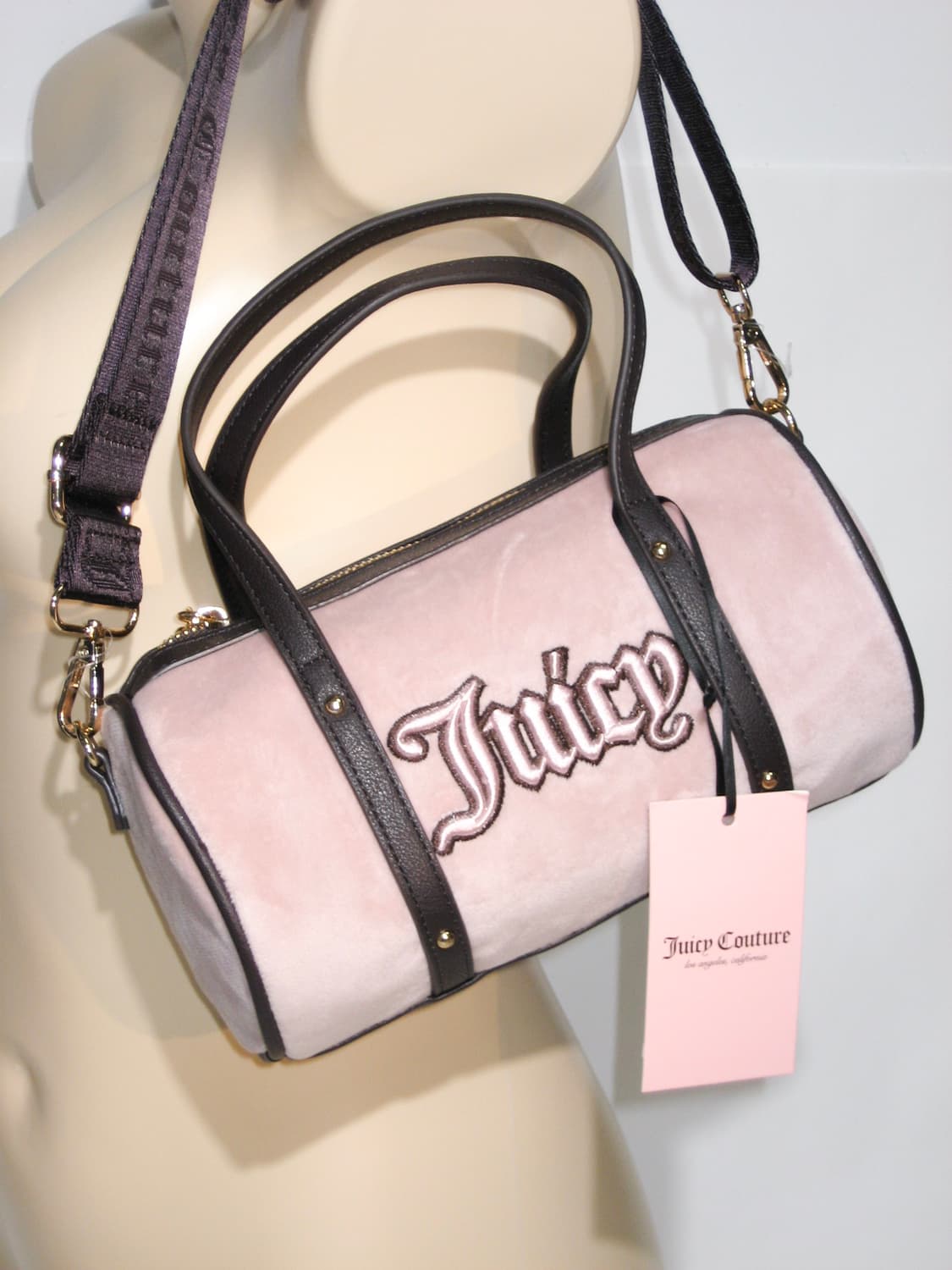 쥬시 꾸뛰르 핑크&브라운 배럴백 🤎 갸루 락시크 상품이미지8