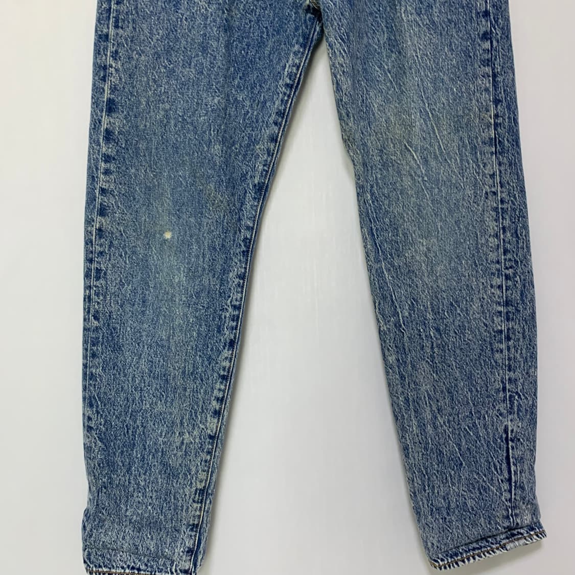 리바이스 빈티지 스톤워싱 데님 팬츠 돌청 청바지 중청 34인치 상품이미지2