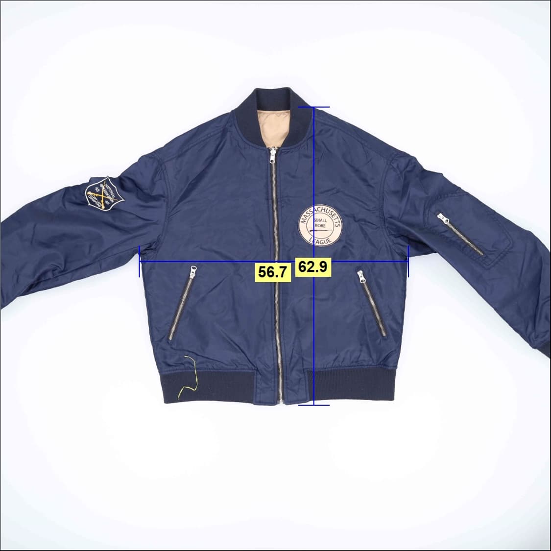 M 비이커 리버시블 패딩블루종 0305H1 상품이미지7