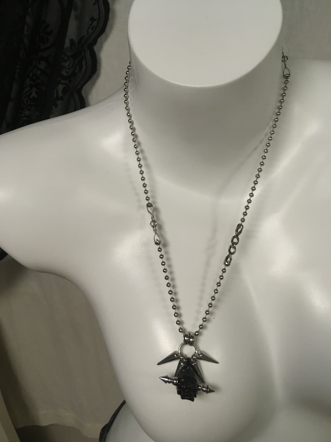 BUZZERBE HORNED SKULL LONG NECKLACE 상품이미지6
