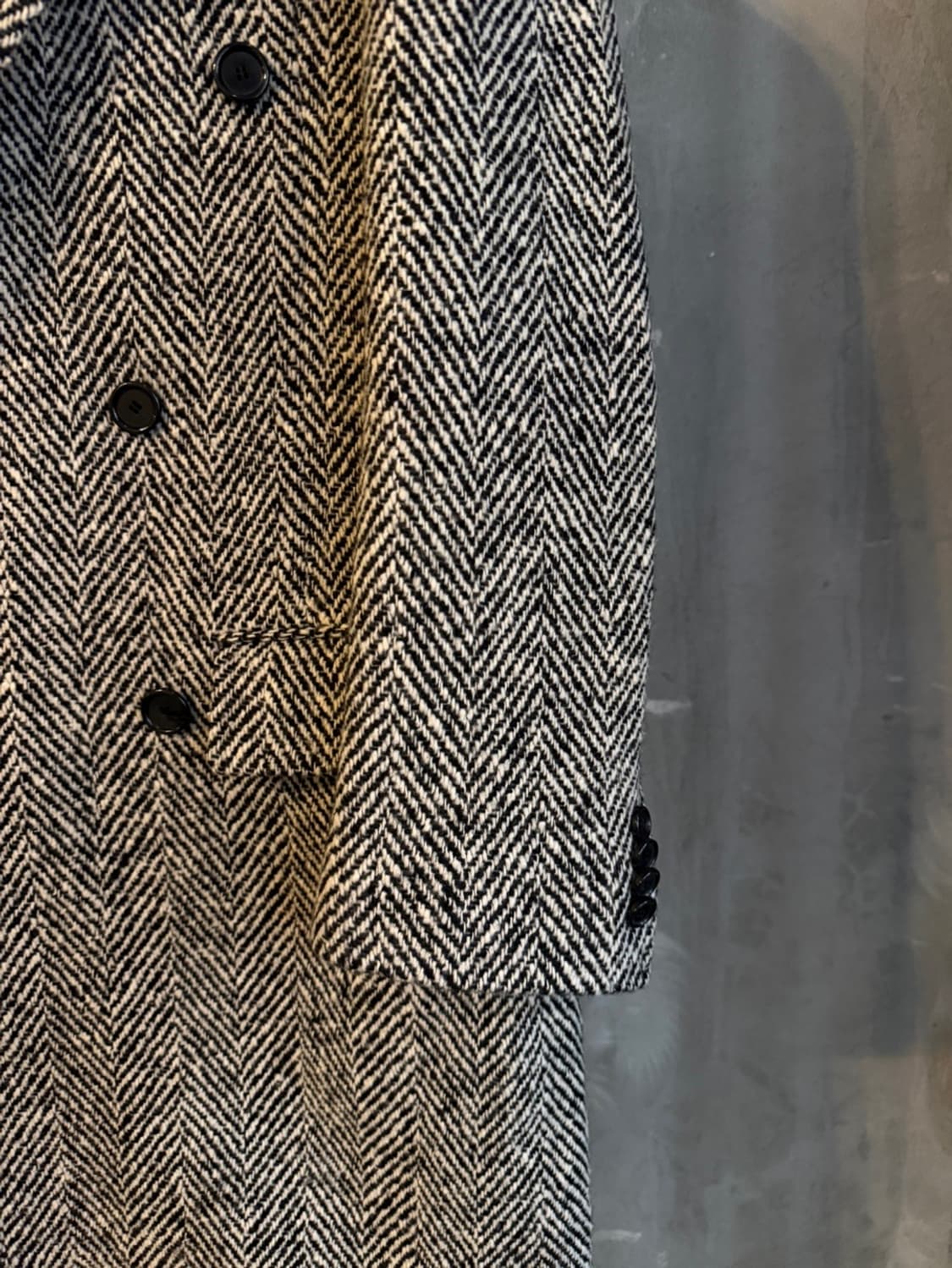 맨온더분 도네갈 트위드 더블 브레스티드 코트 100 상품이미지9