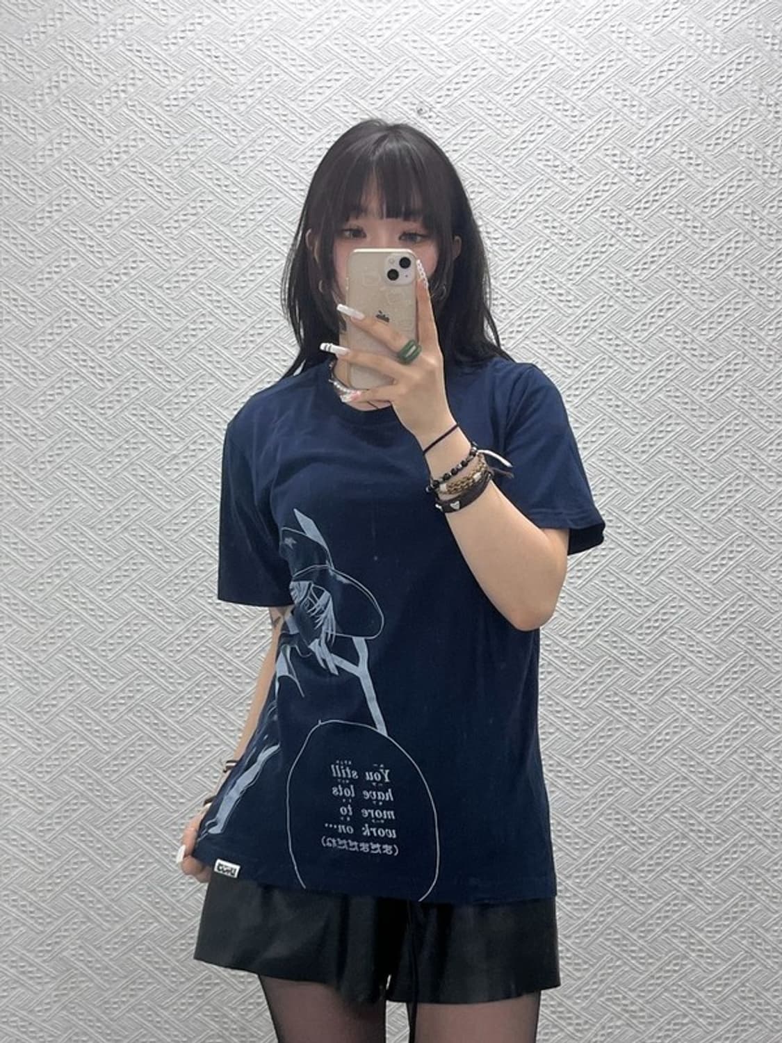 유니클로 스트릿 펑크 키치 소년점프 반팔티 M C10798 상품이미지2