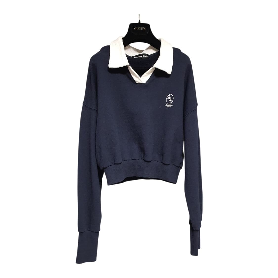 Awesome studio 어썸스튜디오카라 배색맨투맨 F  상품이미지2