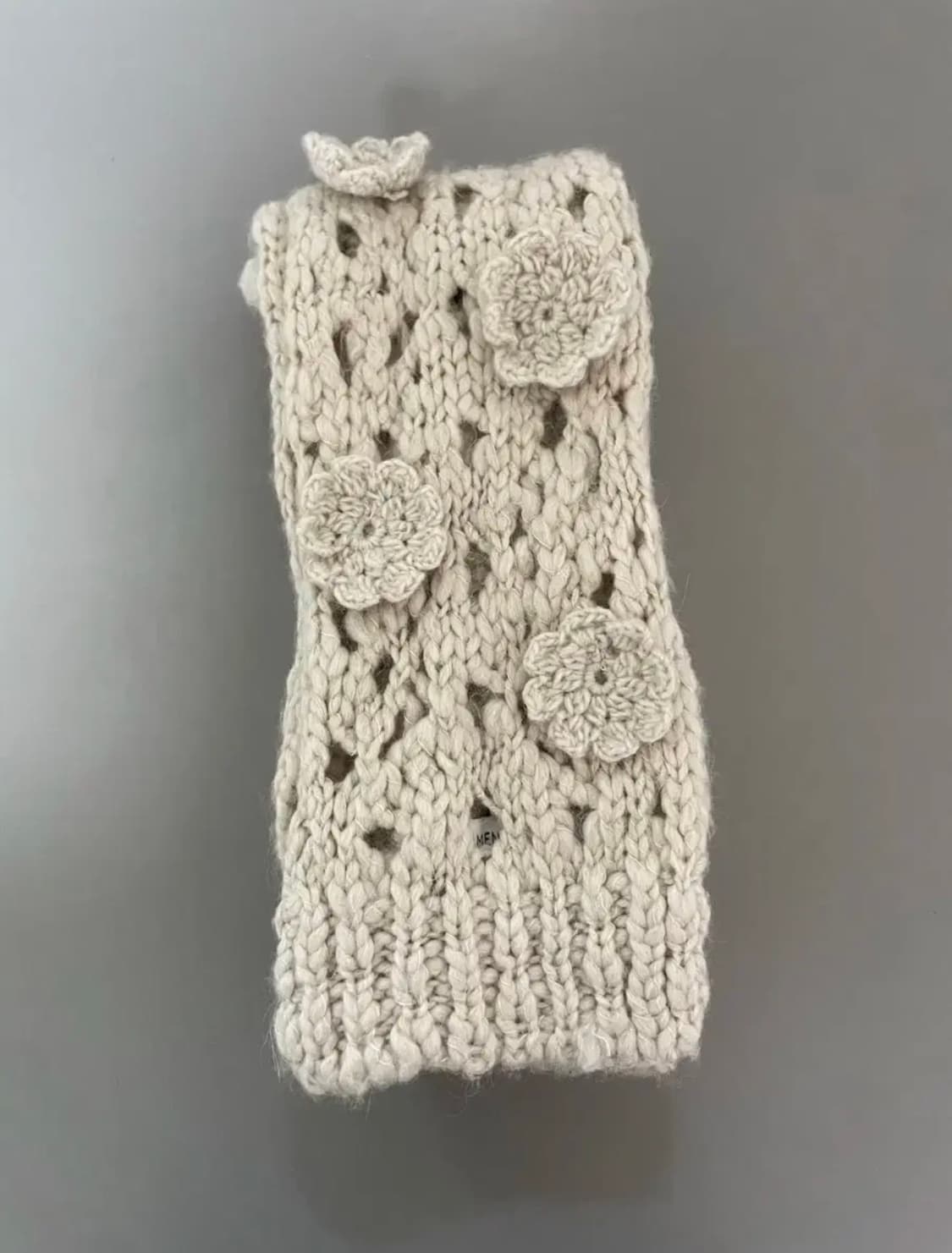 Amomento 아모멘토 크로셰 니트 머플러 상품이미지3