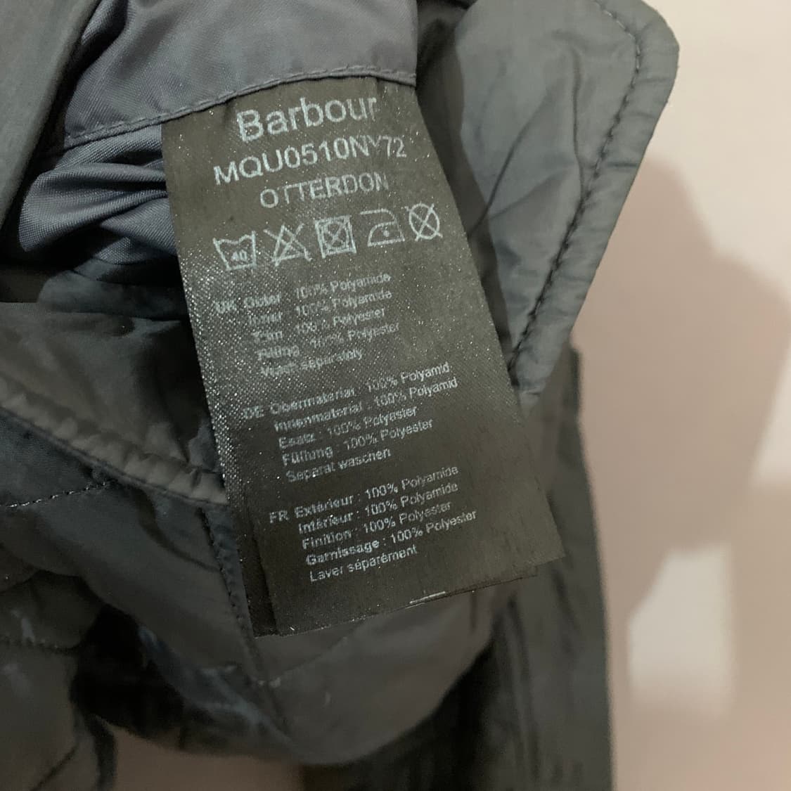 S BARBOUR 바버 X 랜드로버 네이비 퀼팅 패딩 자켓 상품이미지9