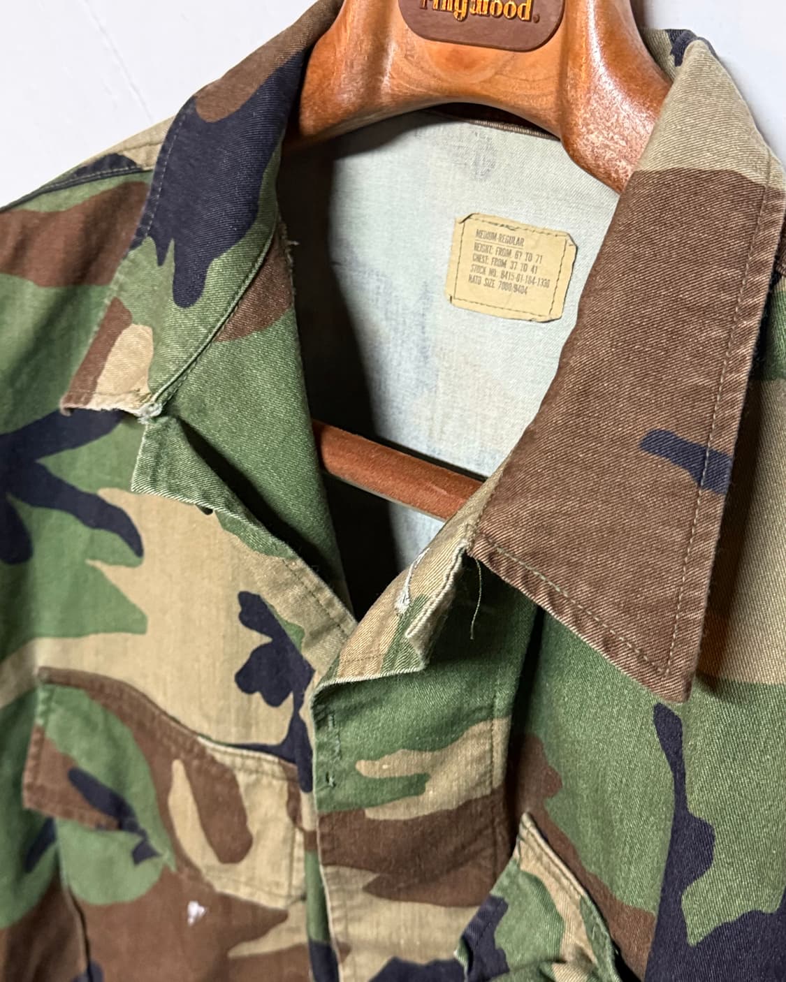 80's U.S Army 우드랜드 카모플라주 BDU 자켓 M/R 상품이미지2