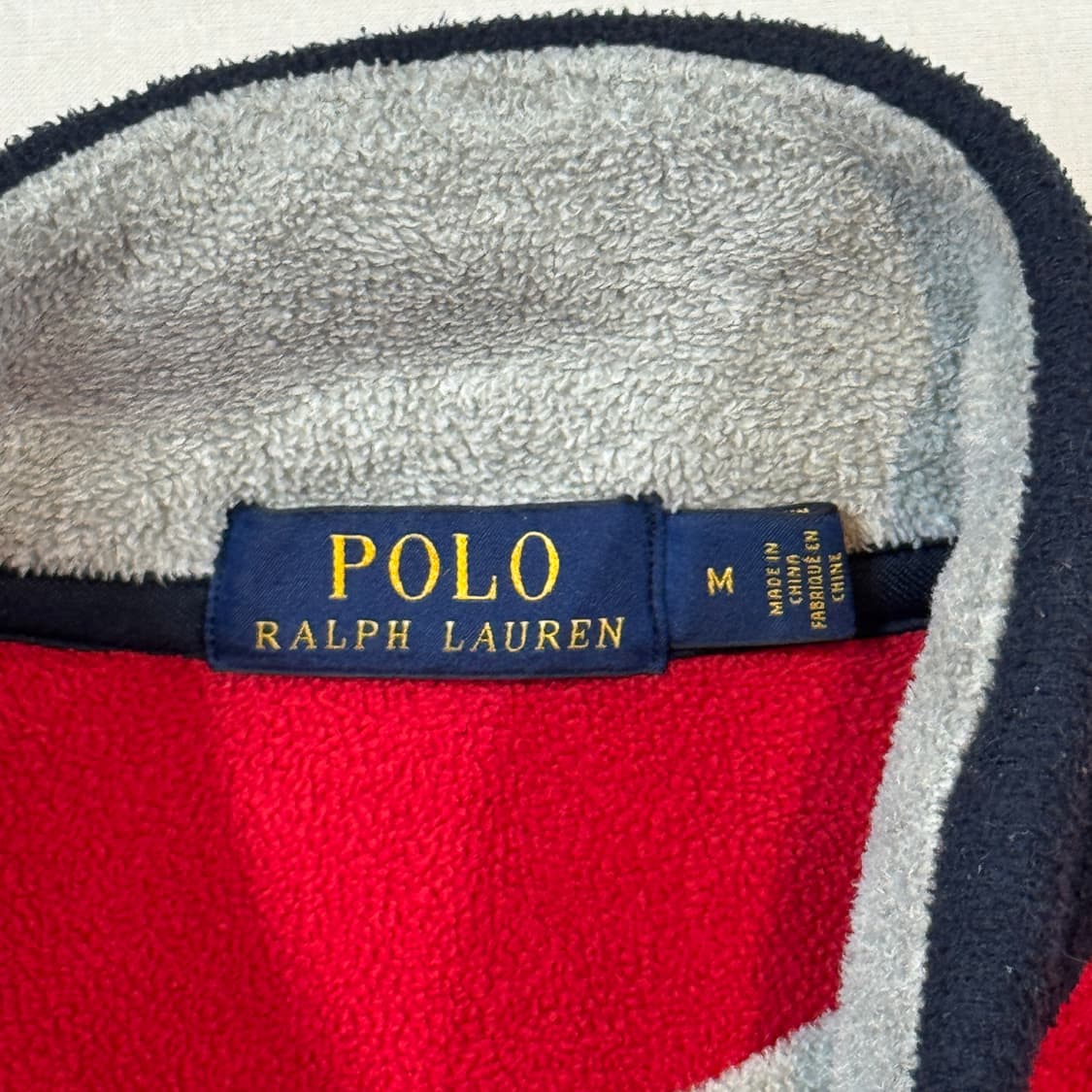 M) 폴로 랄프로렌 스펠로고 플리스 후리스 반집업 상품이미지7