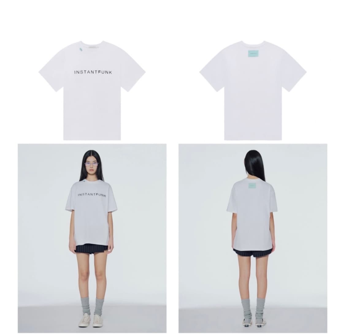 인스턴트펑크 화이트 반팔티셔츠s 상품이미지2