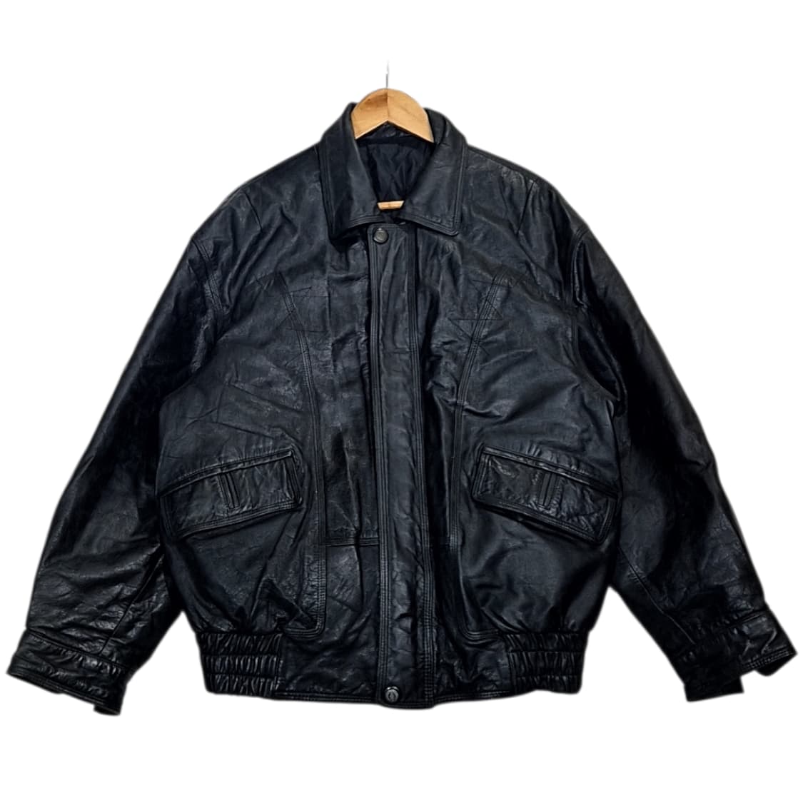 Vtg_가죽 봄버 자켓 상품이미지1