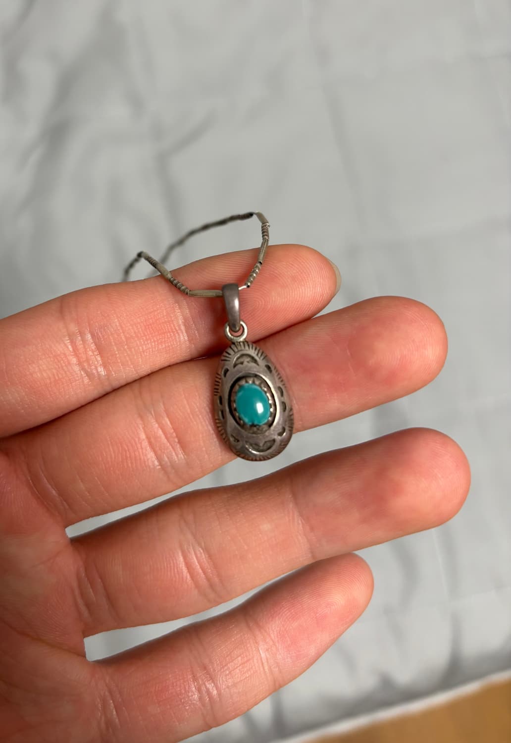 인디언 터키석 목걸이 상품이미지1