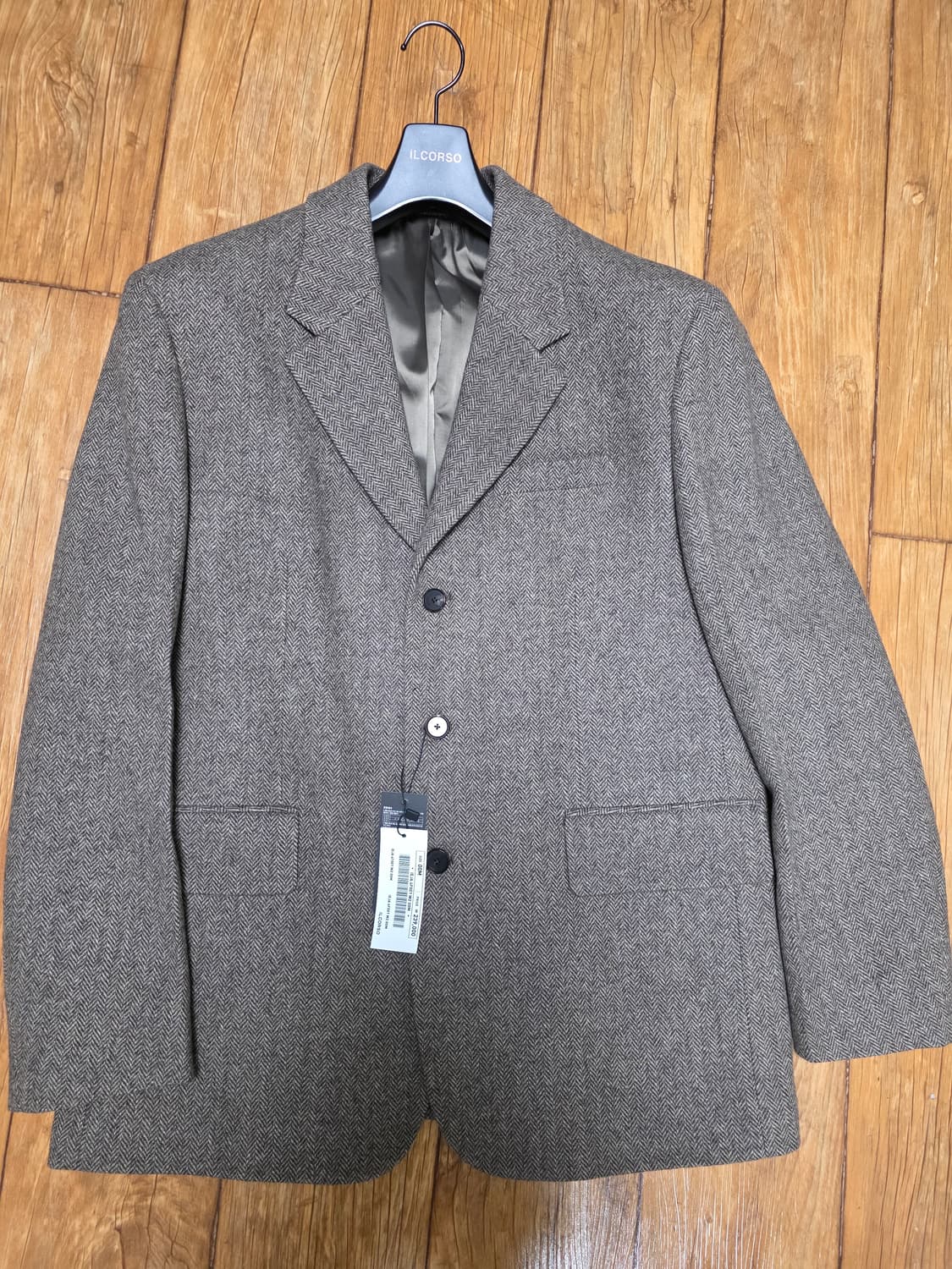 일꼬르소 레트로 테일러드 싱글 자켓 브라운 m 상품이미지1