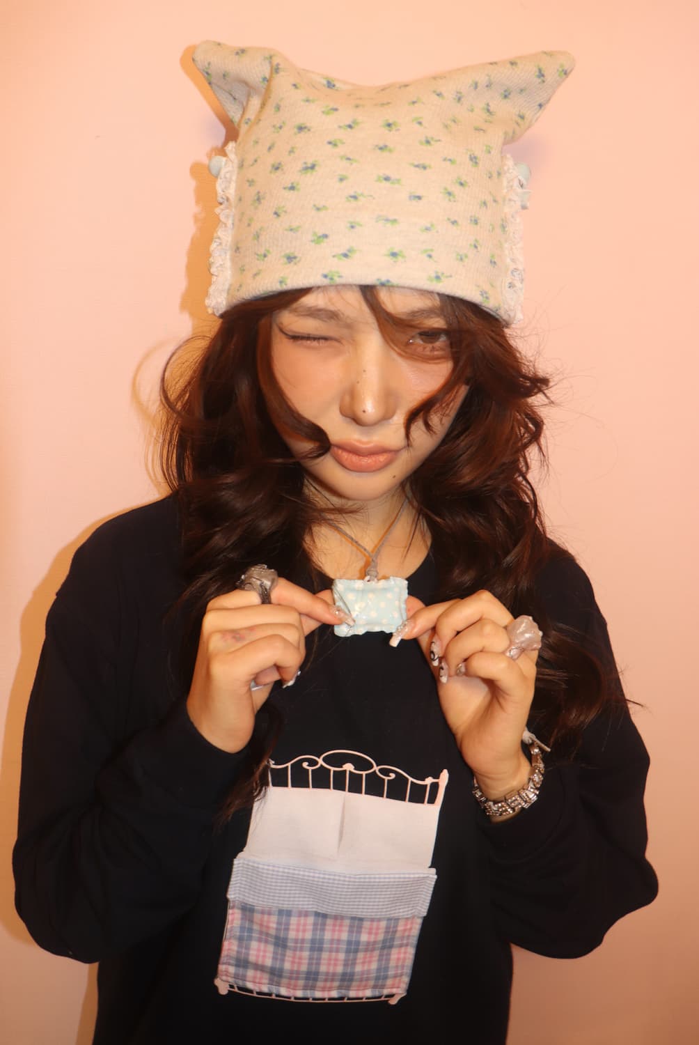 Secret Tooth Pillow Necklace (Blue) 상품이미지3