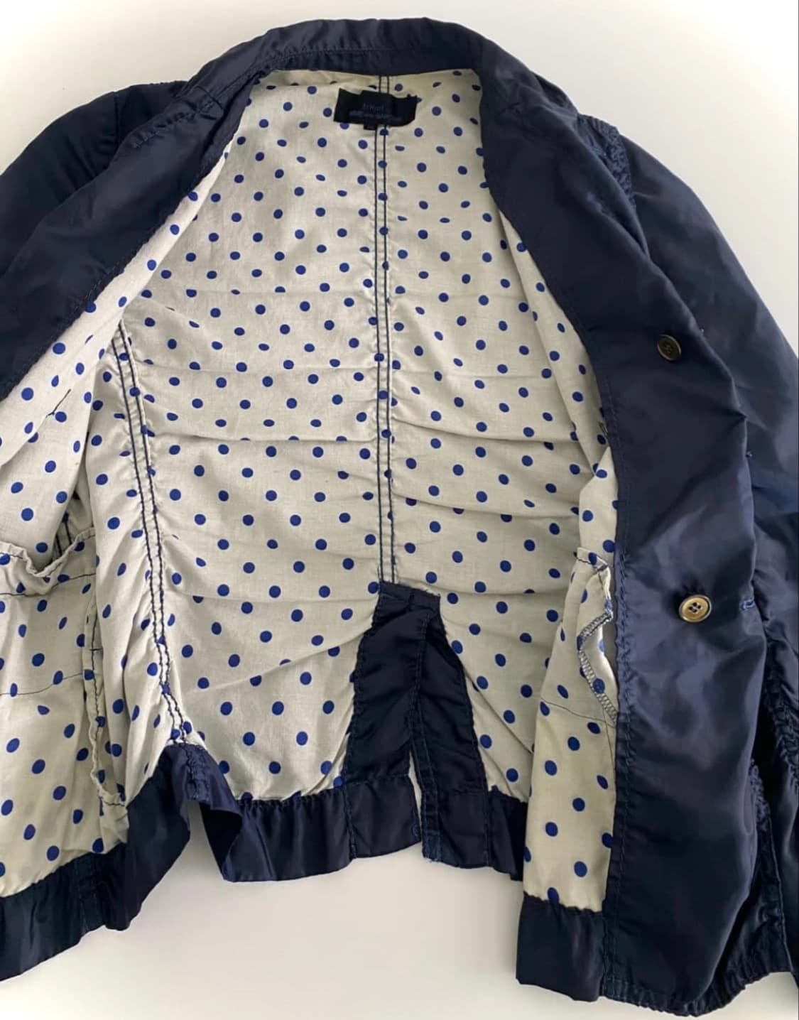 꼼데가르송 트리콧 더블 자켓 M 상품이미지3