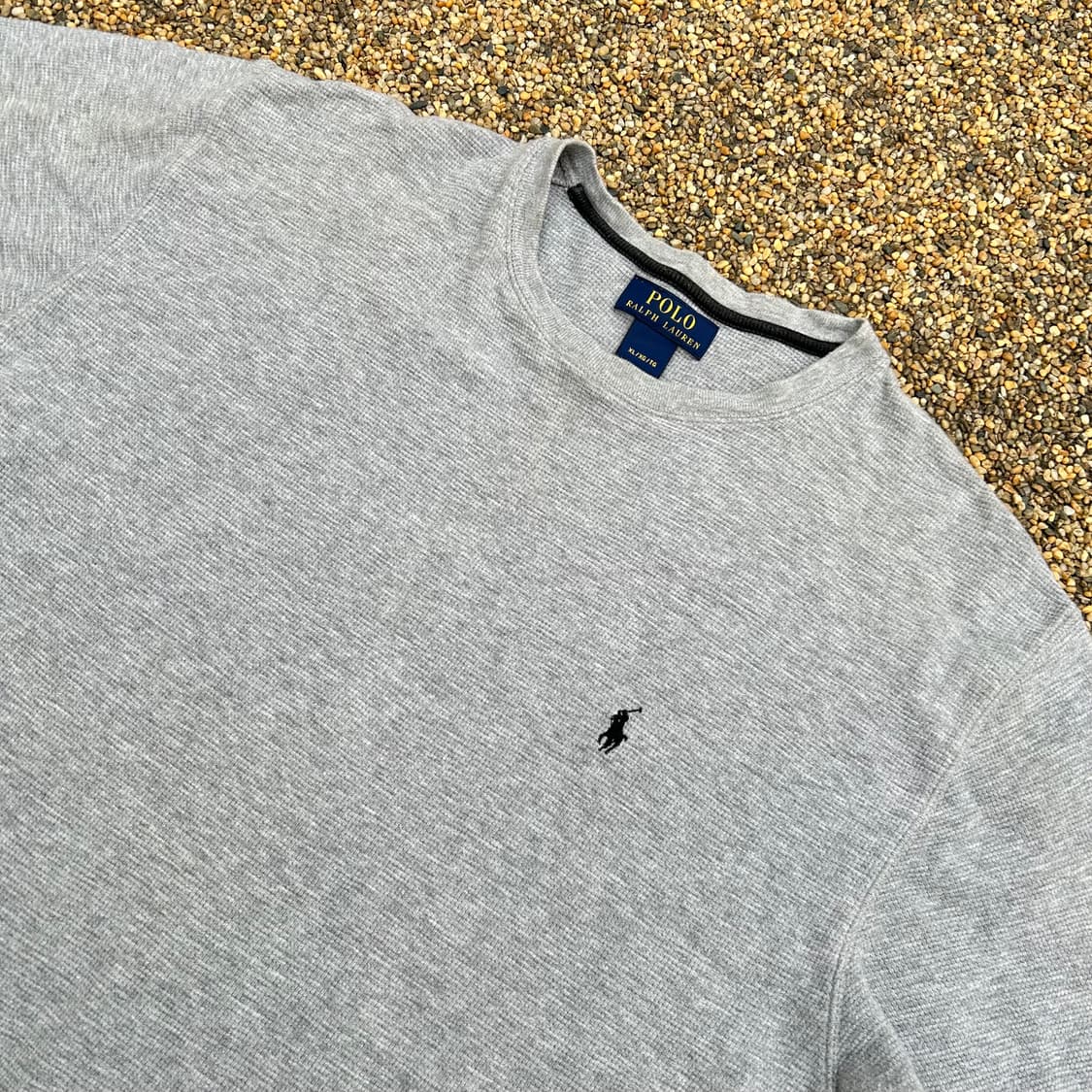 폴로(POLO RalphLauren)그레이 반팔 와플티 상품이미지2