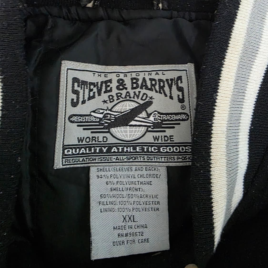 [XXL] 90s 빈티지 퍼블릭 에너미 크랙레더 스타디움 바시티 자켓 상품이미지9