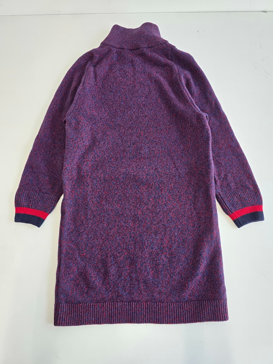 라코스테 니트 터틀넥 원피스 와인 PL 상품이미지3