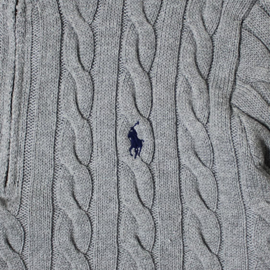 Polo 폴로 랄프로렌 꽈배기 그레이 니트 하프집업  상품이미지3