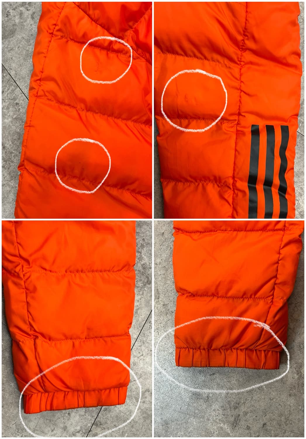 아디다스 후드 패딩 자켓 오렌지 M #csz2477 상품이미지10