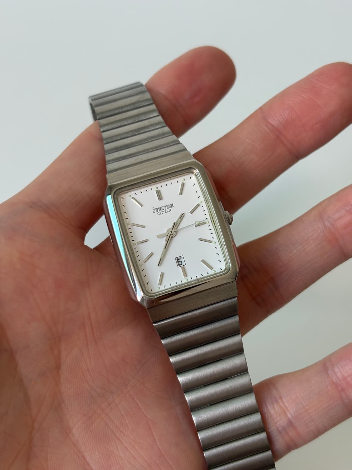 1980s Junction Silver Square Quartz 상품이미지3