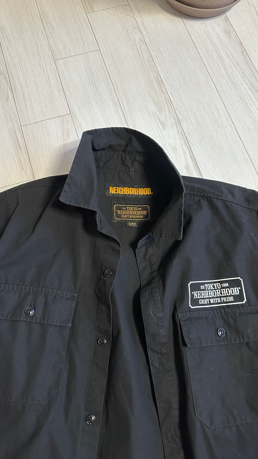 네이버후드 반팔셔츠 사이즈 L 황금사이즈 상품이미지3