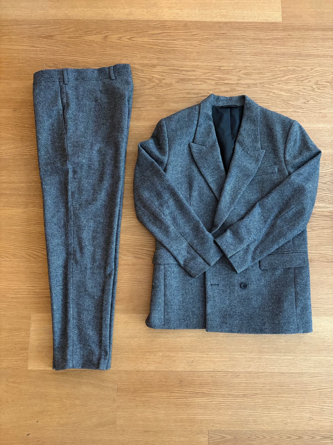 cos wool Haringbone Set up 상품이미지1