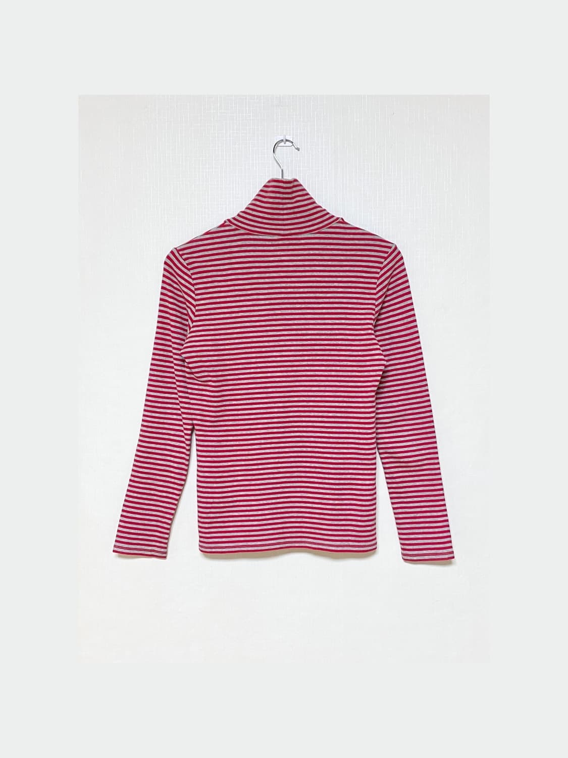 Red Striped Turtleneck Tee 상품이미지2