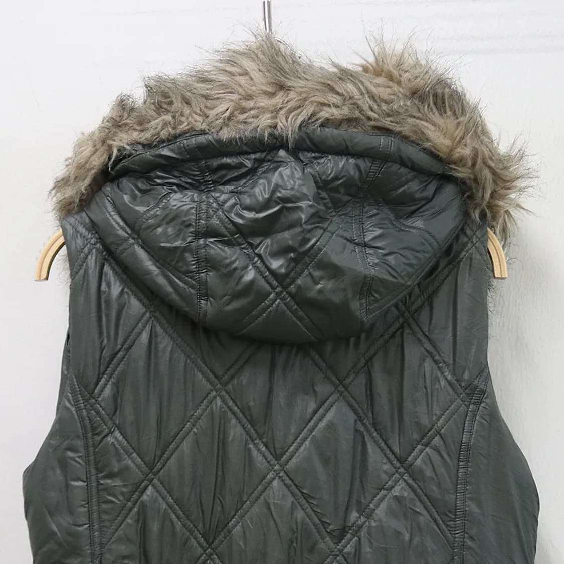 RAPUA 카키 울 니트 혼방 패딩 베스트 61065 상품이미지5