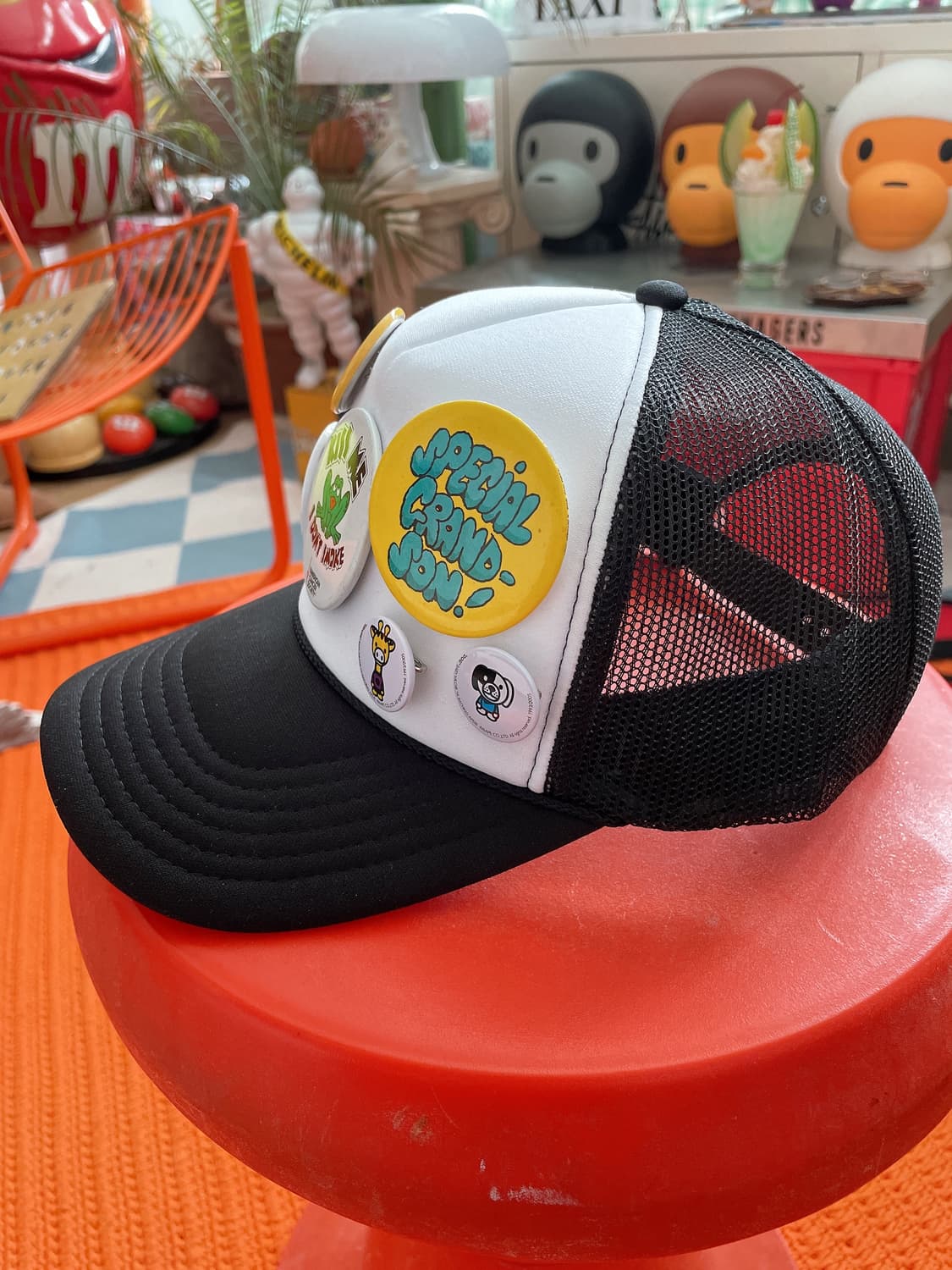 빈티지 otto 틴 뱃지 캡 상품이미지2