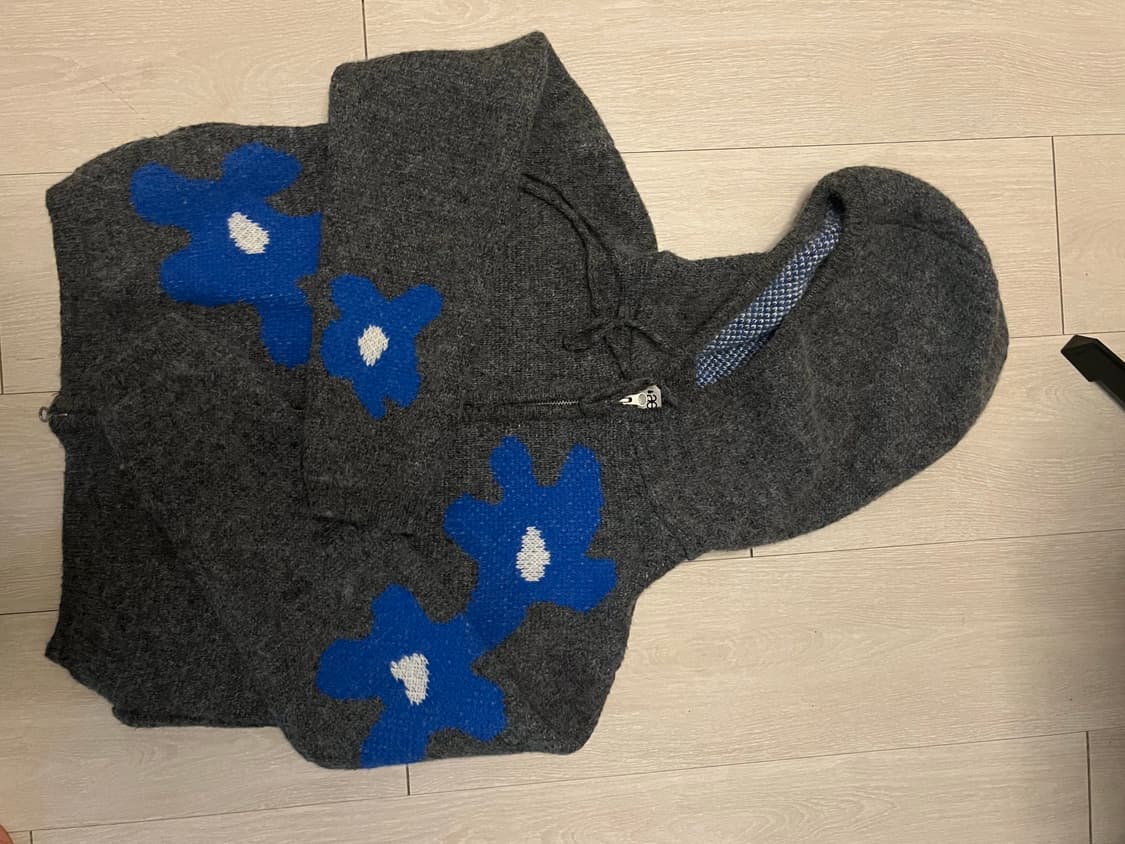 Aeae 데이지 니트 후드집업 그레이 1사이즈 상품이미지5