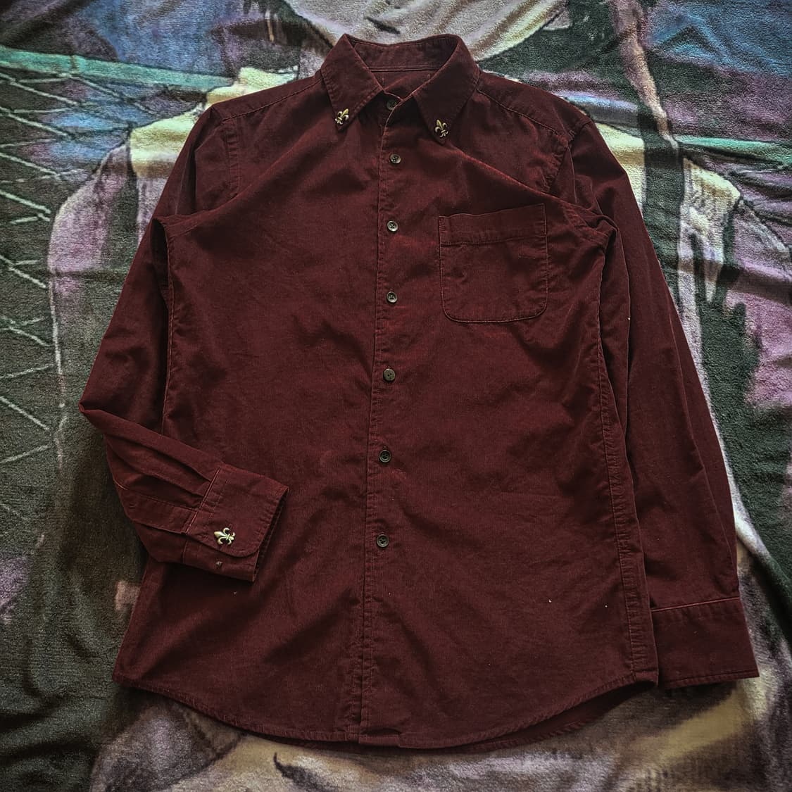 '00s Fleur de lis Stud Corduroy Shirts 상품이미지2