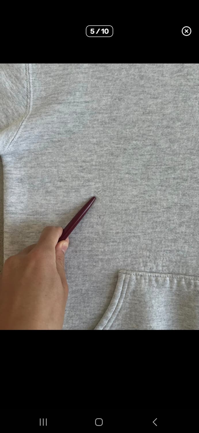 90s 빈티지 러셀 후드 밝은 그레이 XL USA 상품이미지7