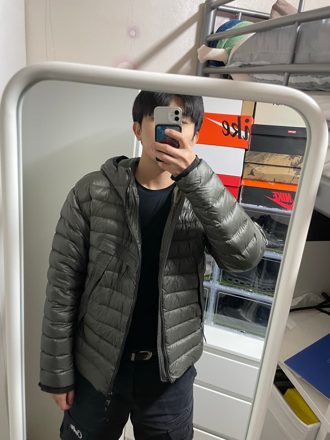 CP 컴퍼니 DD쉘 고글 경량패딩 L 상품이미지3