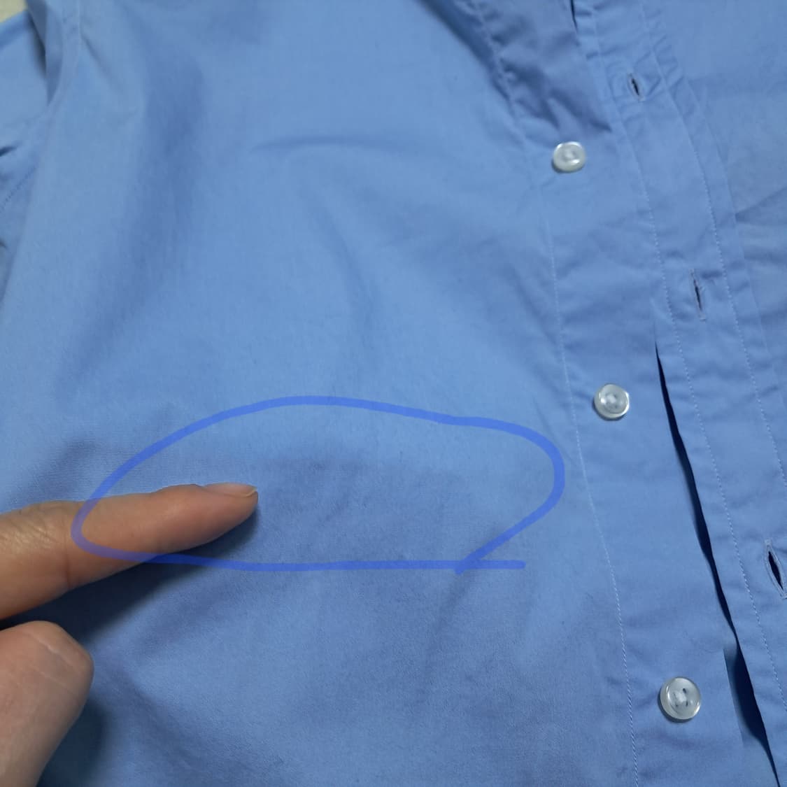 폴로 랄프로렌 하늘색 셔츠 44( 0사이즈 150/80A) 상품이미지10