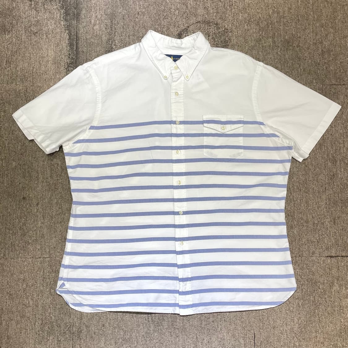 (2XL) POLO 폴로 랄프로렌 스트라이프 반팔 셔츠 슬림핏 상품이미지7
