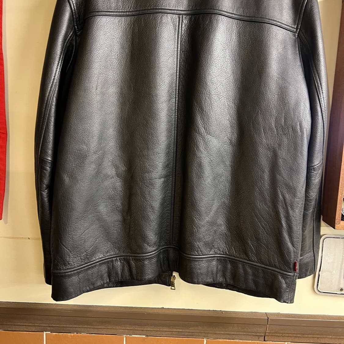 Levis Cow Skin Leather Jacket Black 상품이미지8