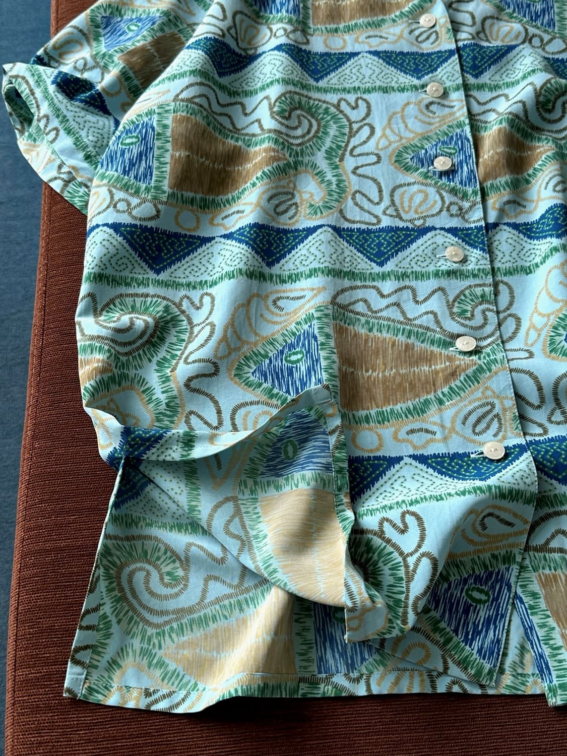 Tencel blend design patterned BIG H/S sh 상품이미지2