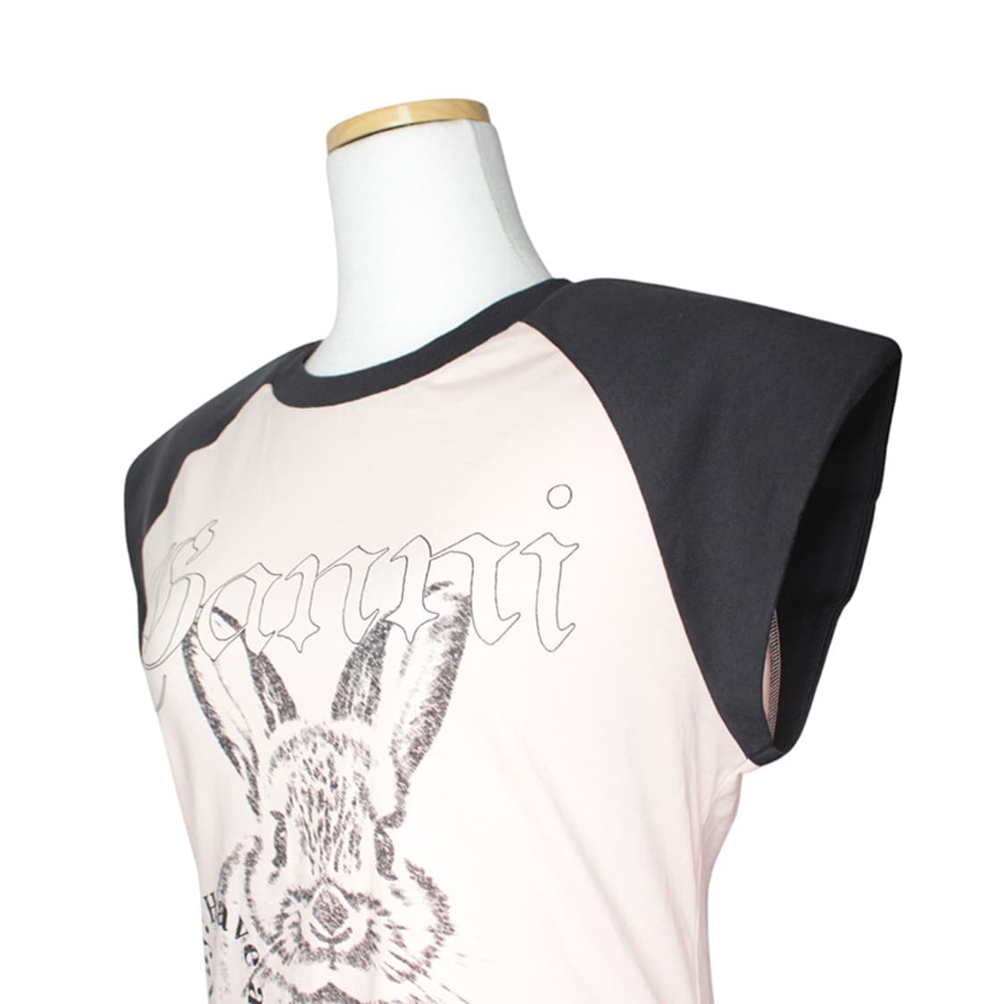 가니 핑크 래빗 래글런 티셔츠 66 상품이미지4