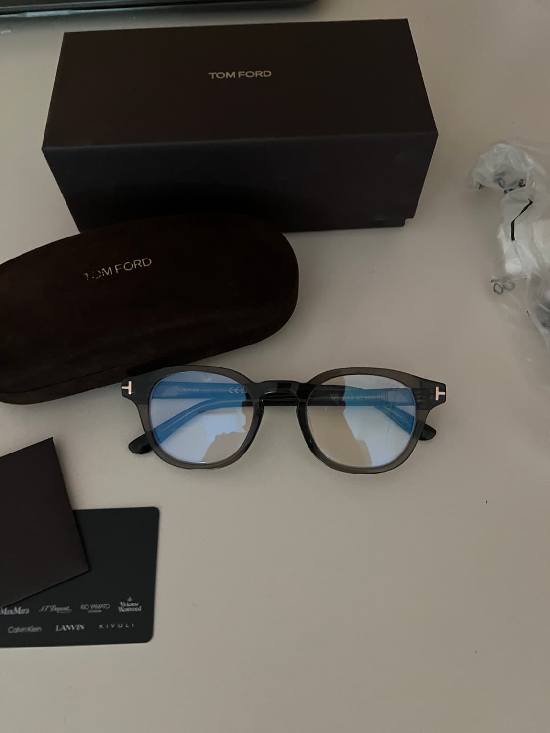 톰포드 안경 TF6000 카키 그레이 상품이미지1