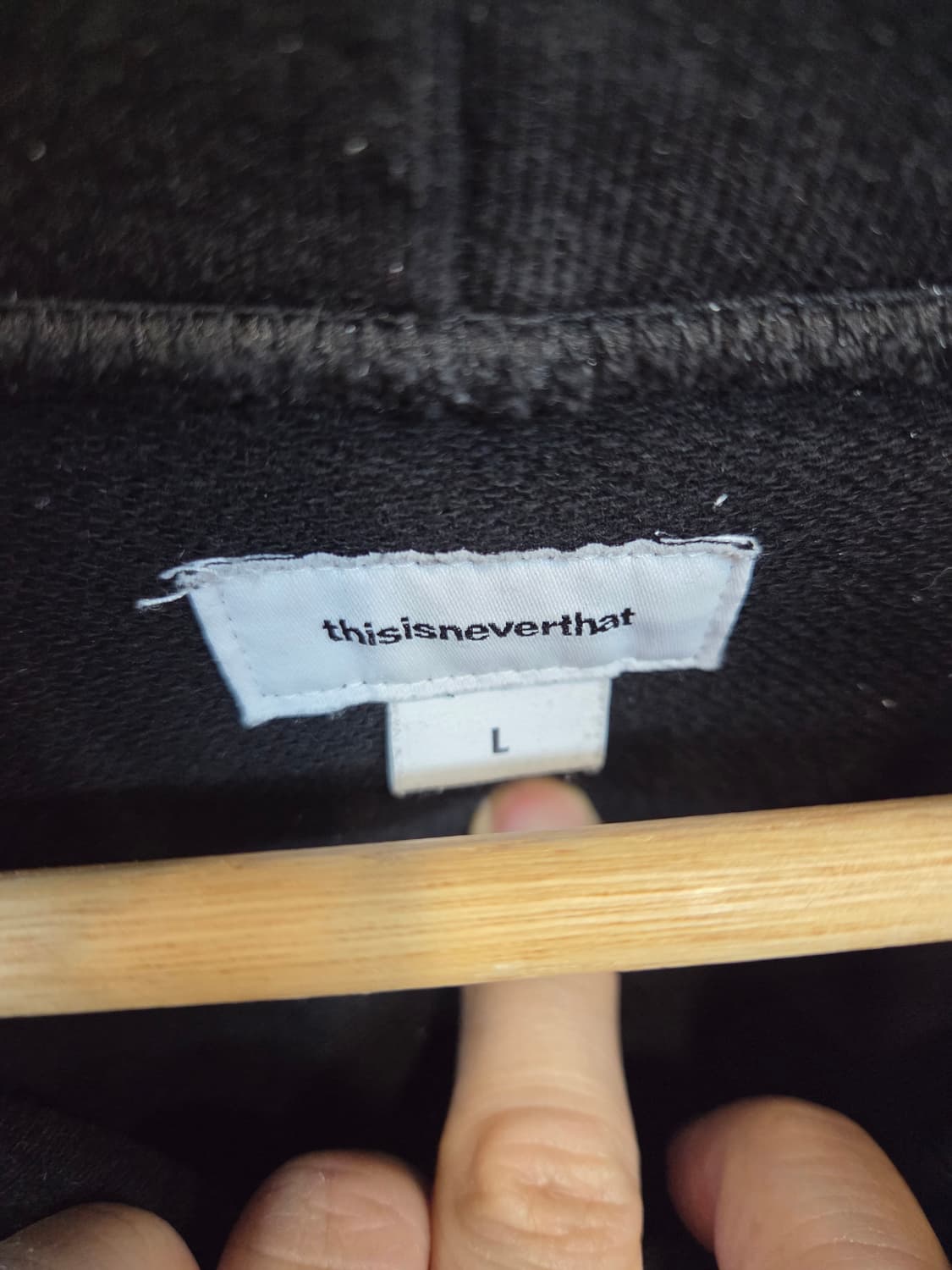 디스이즈네버댓 입체로고 사이드포켓 후드티 L 상품이미지5