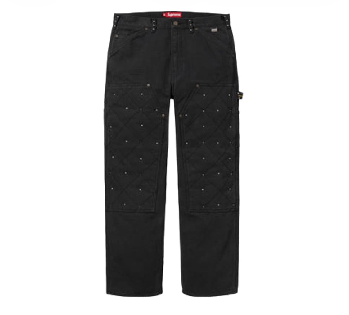 슈프림 BB사이먼 퀼티드 더블니 팬츠 블랙 32 상품이미지1