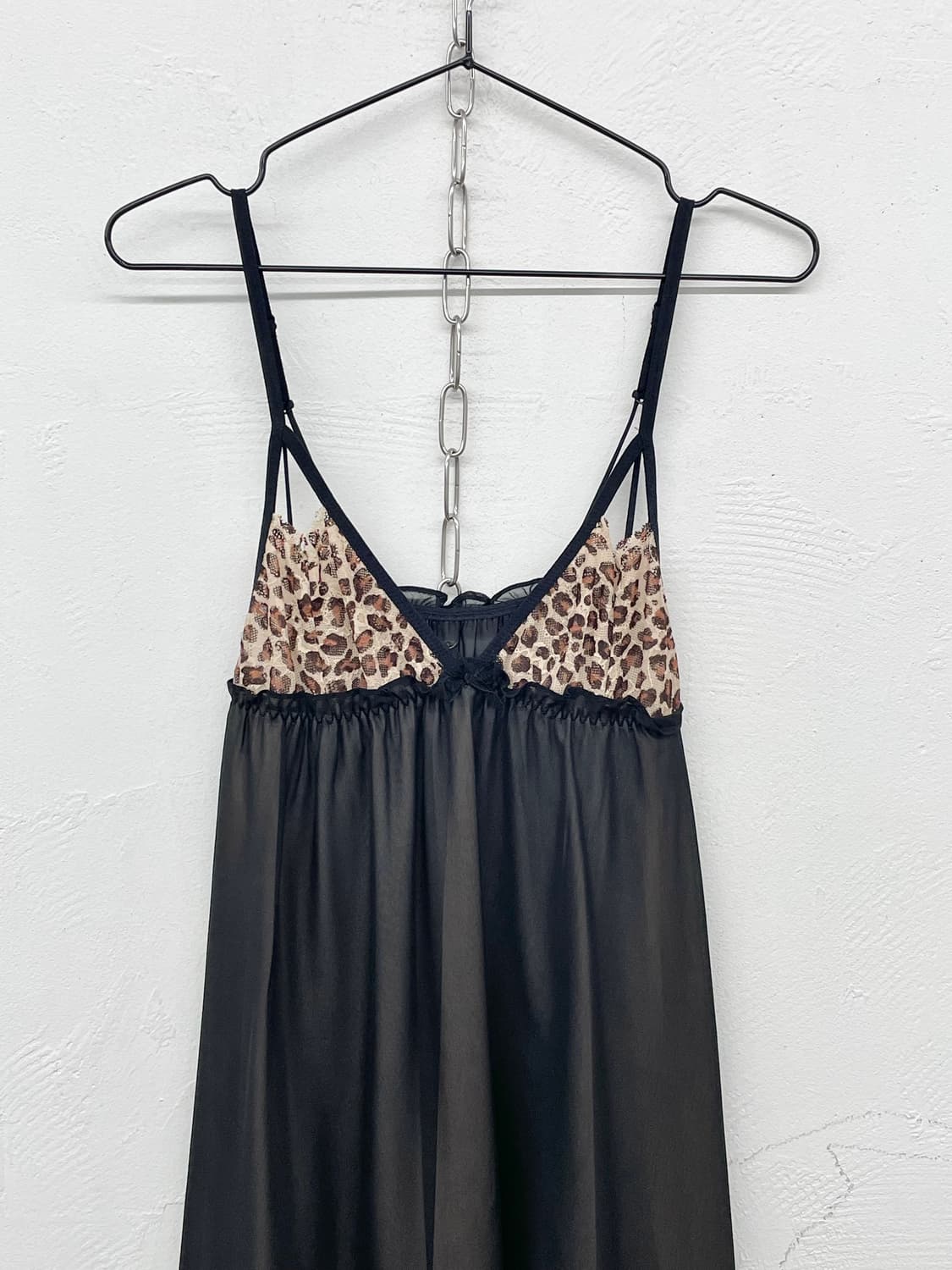 시어 호피 레이스 슬립 상품이미지5