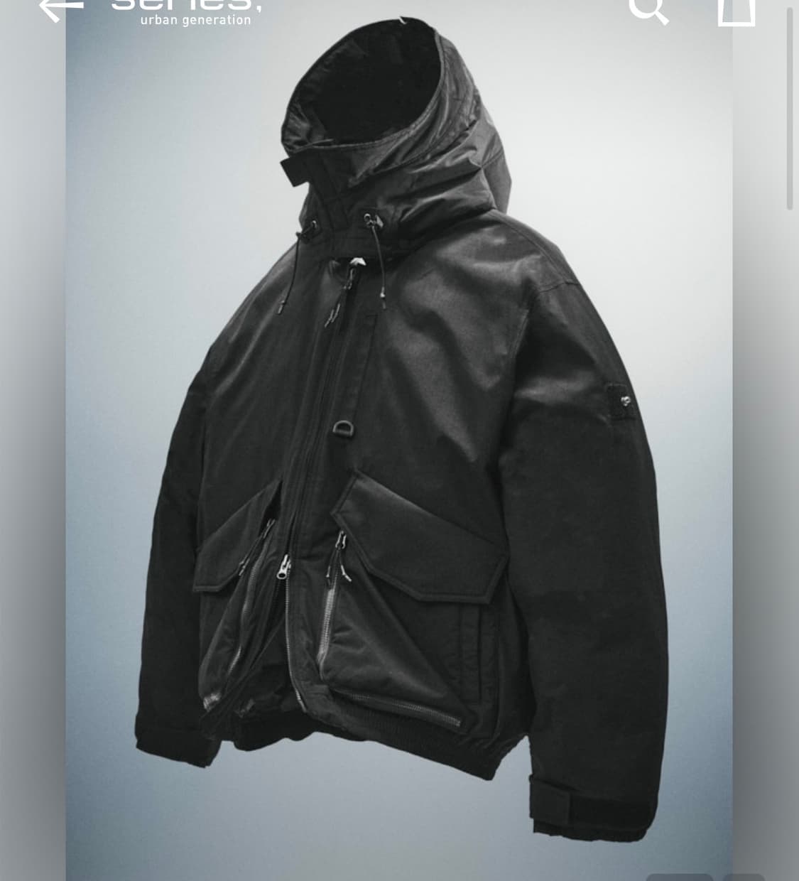 [110]시리즈 언어펙티드 MK3 하이브리드 다운 봄버 블랙 상품이미지1