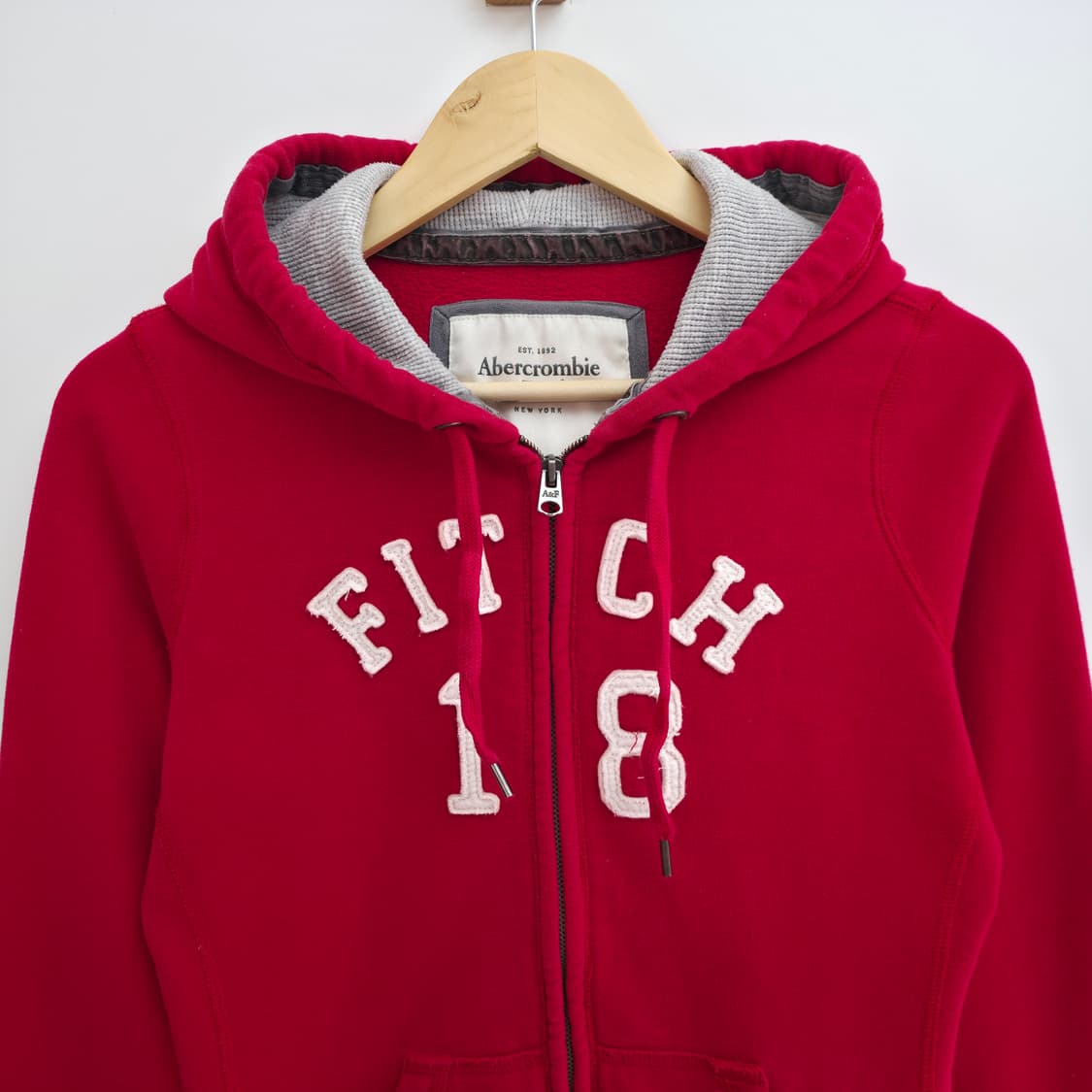 [M] 아베크롬비 레드 후드집업 상품이미지2