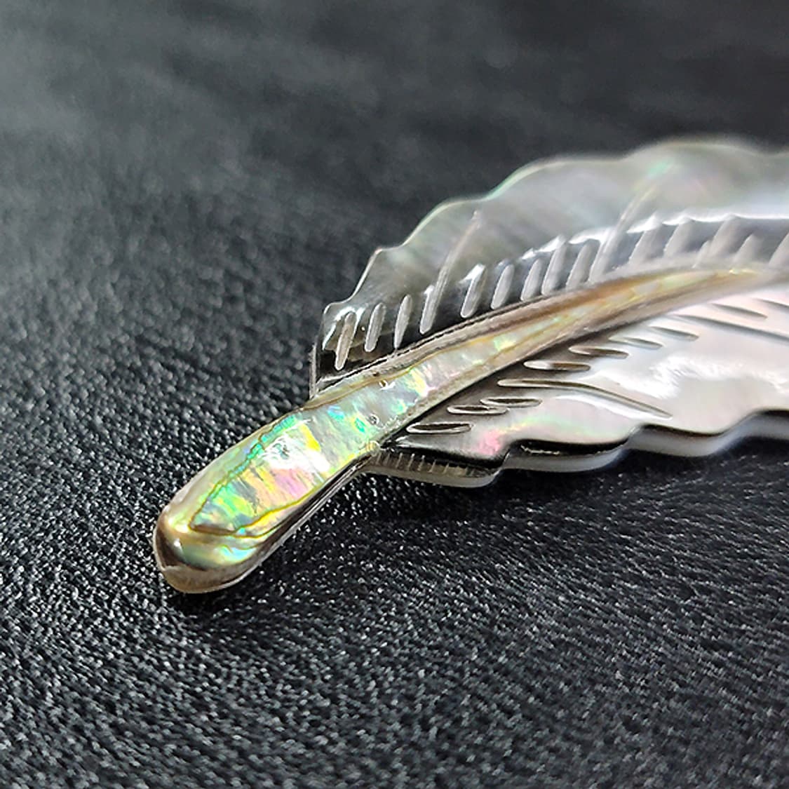 Aris 브로치 남자 여자 엔틱 빈티지 명품 자연 잎사귀 자개 상품이미지2