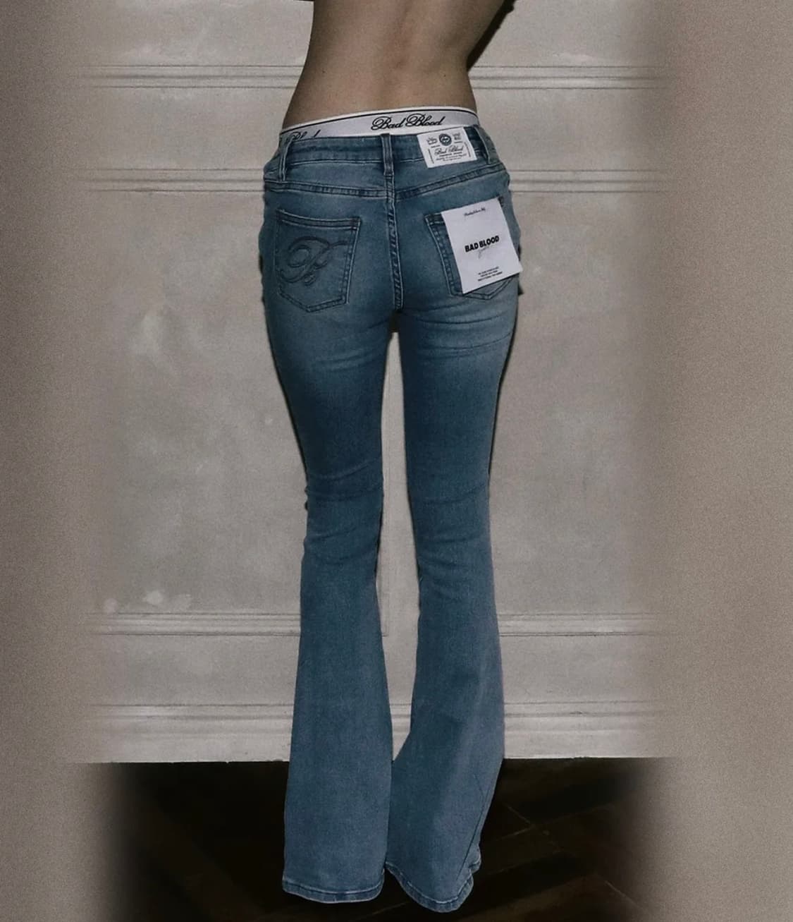 배드 블러드0119 로우라이즈 붓컷 진  상품이미지1